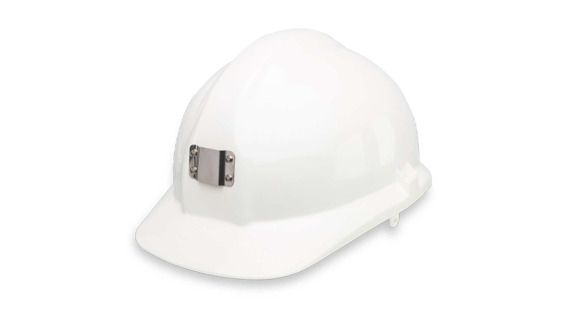 White safety helmet